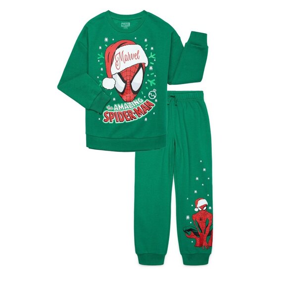 Marvel Amazing Spider-Man Spiderman Boys Sweatshirt & Joggers, Sizes 4-18 - NWT - Picture 4 of 5